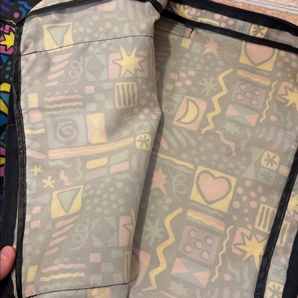 RARE! 1990’s BODY WORKS GYM, DANCE, TOTE, Garment Bag Zip Luggage Weekender - Picture 7 of 12